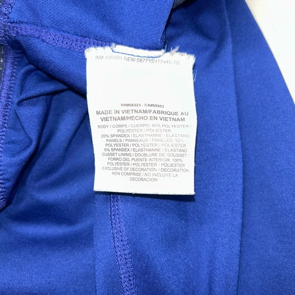 Nike Pro Leggings Women’s Size Small Blue Royal Ankle-Length Athletic Pants - Picture 5 of 7